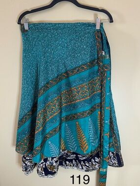 Midi Sari Wrap Skirt (8-20)
